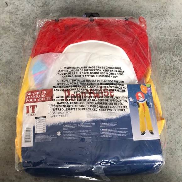 It: The Movie PennyWise Adult Costume! New! - Picture 3 of 6